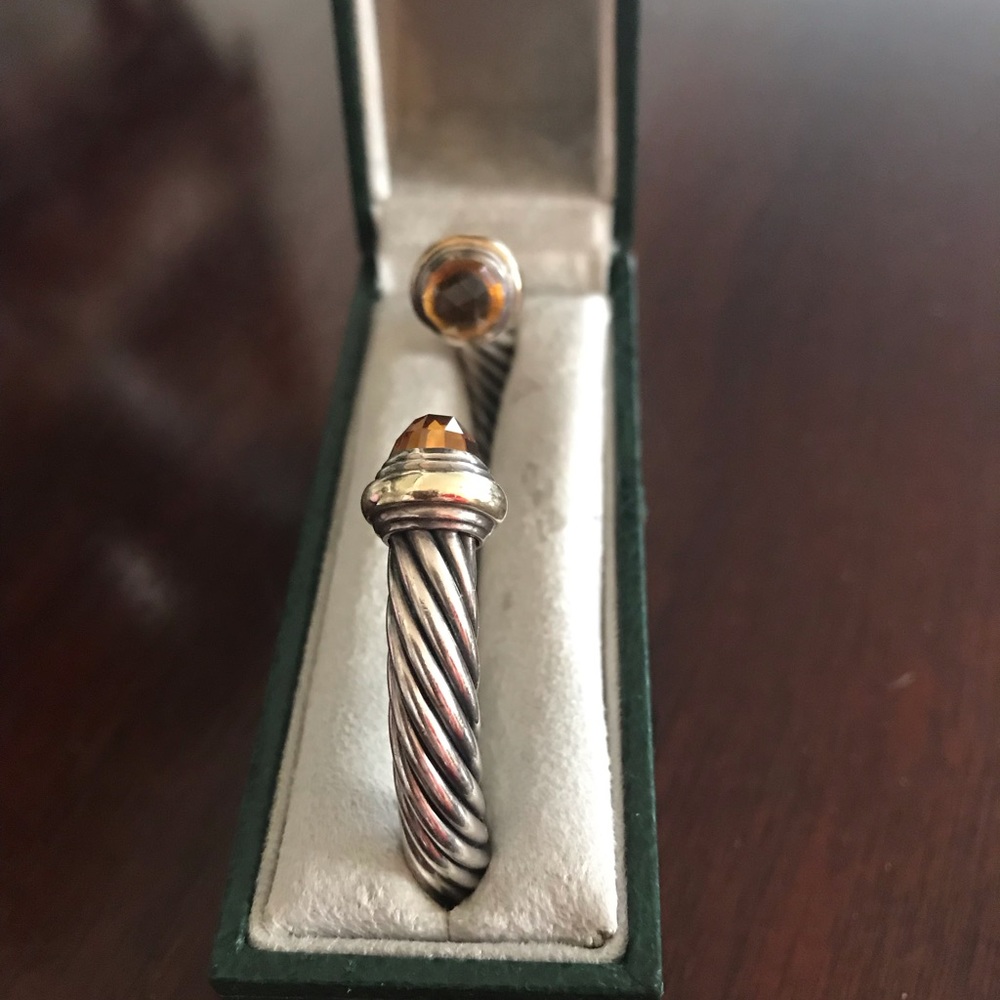 David Yurman  silver & gold Citrine Bracelet